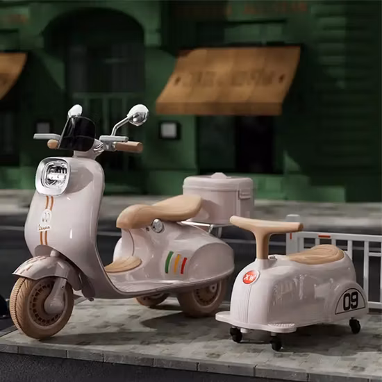 Von der Vespa lizenziertes 12-V-Elektro-Kindermotorrad-Fahrradspielzeug